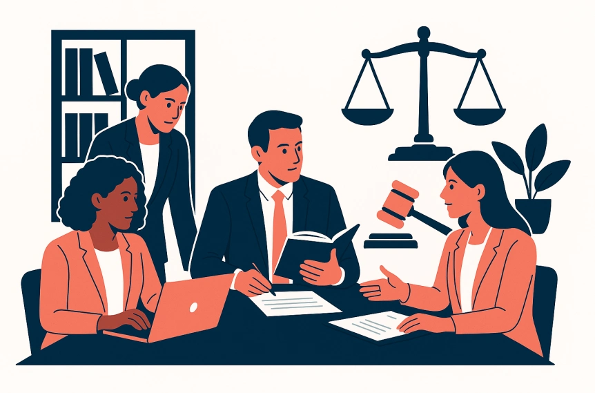 Expert legal team consulting at Imam Kun Law Firm